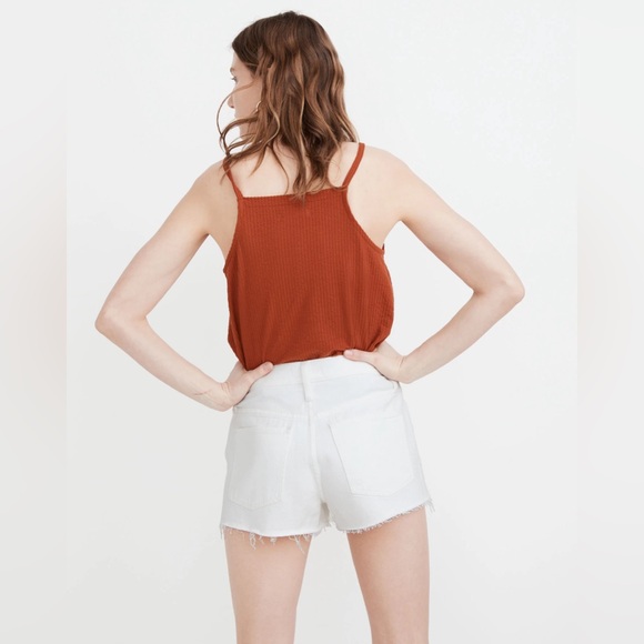 Madewell Relaxed Denim Shorts in Tile White Womens size 23 - Picture 3 of 11